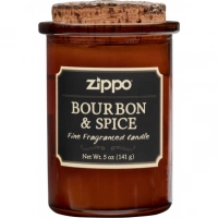 Ароматизированная свеча ZIPPO Bourbon & Spice, воск/хлопок/кора древесины/стекло, 70×100 мм купить в Калининграде