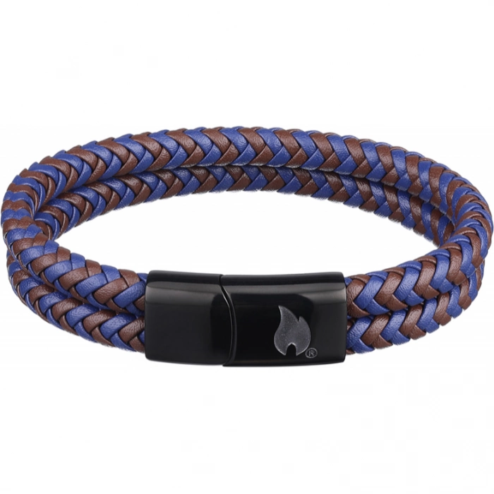 Браслет Zippo Braided Leather Bracelet (22 см)