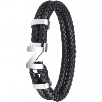 Браслет Zippo Steel Braided Leather Bracelet (20 см) купить в Калининграде