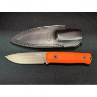 Нож LionSteel Bushcraft-R, сталь Sleipner, рукоять G10, оранжевый купить в Калининграде