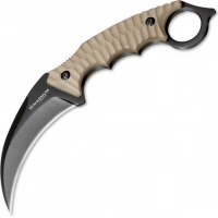 Нож с фиксированным клинком Magnum Spike Karambit — Boker 02SC028, сталь 440A EDP, рукоять стеклотекстолит G10, песочный купить в Калининграде