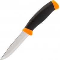 Нож с фиксированным лезвием Morakniv Companion Orange, сталь Sandvik 12C27, рукоять резина/пластик, оранжевый купить в Калининграде