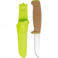 Нож с фиксированным лезвием Morakniv Floating Knife (S) Lime, сталь Sandvik 12C27, пробковая ручка купить в Калининграде