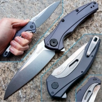 Нож складной Bareknuckle — Kershaw 7777, сталь Sandvik 14C28N, рукоять серый анодированный алюминий купить в Калининграде