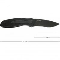 Нож складной Kershaw 1670BLK Blur Black, сталь Sandvik 14C28N, рукоять анодированный алюминий купить в Калининграде