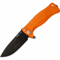 Нож складной LionSteel SR11A OB ORANGE, сталь Uddeholm Sleipner® Black Finish, рукоять алюминий (Solid®), оранжевый купить в Калининграде