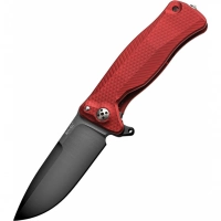 Нож складной LionSteel SR11A RB RED, сталь Uddeholm Sleipner® Black Finish, рукоять алюминий (Solid®), красный купить в Калининграде