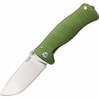 Нож складной LionSteel SR1A GS GREEN, сталь D2 Satin Finish, рукоять алюминий (Solid®), зелёный купить в Калининграде