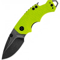 Нож складной Shuffle — KERSHAW 8700LIMEBW, сталь 8Cr13MoV c покрытием BlackWash™, рукоять текстурированный термопластик GFN зелёного цвета купить в Калининграде