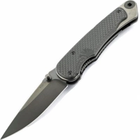 Нож складной Spartan Blades Akribis Meteorite Grey, сталь CPM-S35VN, рукоять титан/карбон купить в Калининграде