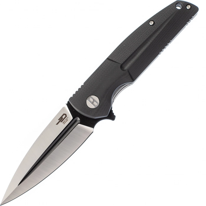 Складной нож Bestech Fin, сталь 14C28N Black/Satin, G10 Black