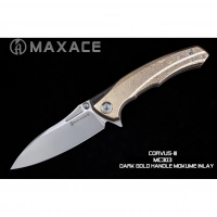 Складной нож Maxace Corvus, сталь M390, Mokume  TC4+Inlay купить в Калининграде