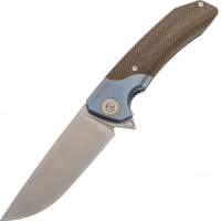 Складной нож Maxace Goliath Blue, сталь Bohler K110, Micarta купить в Калининграде