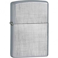 Зажигалка ZIPPO Linen Weave с покрытием Brushed Chrome, латунь/сталь, серебристая, матовая, 36x12x56 мм купить в Калининграде